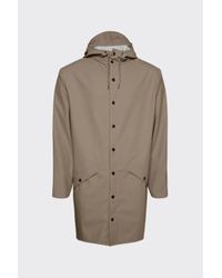 Rains - Taupe Long Jacket 12020 - Lyst