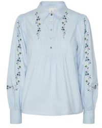 Y.A.S - Embroidered Flower Shirt Xs - Lyst