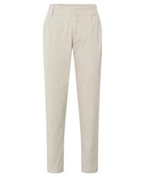 Yaya - Woven Loose Fit Trousers With Pleats And Elasticated Waist - Lyst
