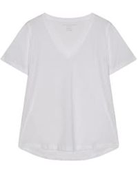 Majestic Filatures - Lyocell Cotton Mix Shirt V Neck Short Sleeve Xl / Lachsrosa - Lyst