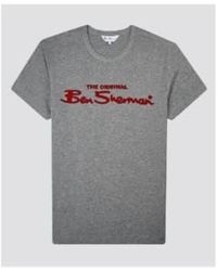 Ben Sherman - Grey Archive Logo Tee - Lyst
