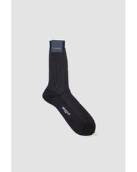 Bresciani - Cotton Short Socks /poivre L - Lyst