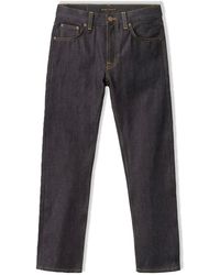 Nudie Jeans Straight Alf Regular Fit Cloudy Vintage in Blue for 