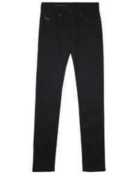 DIESEL - Gris negro y oscuro 09C51 Sleenker Jeans ajustados - Lyst