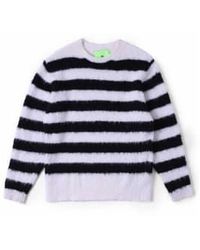 New Amsterdam Surf Association - Double Up Crew Knitwear S / /white Stripe - Lyst