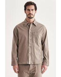 Transit - /modal Buttoned Overshirt Beige Extra Large - Lyst