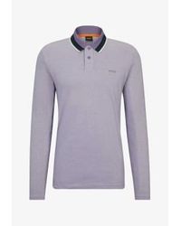 BOSS - Peoxford Long Sleeve Polo Shirt Xxl - Lyst