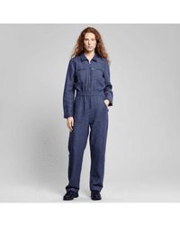 Dedicated - Overall Hultsfred Hemp Navy M - Lyst