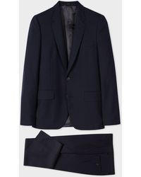 Paul Smith Marineblauer Wollanzug für Herren "Ein Anzug zum Reisen" - Mehrfarbig