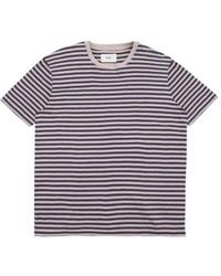 Folk - Classic Stripe T-shirt Charcoal / Ecru Medium - Lyst