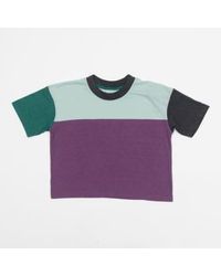 Kavu - T-shirt recadré en violet et bleu - Lyst