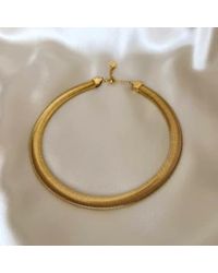 Anisa Sojka - Flat Snake Necklace / One Size - Lyst