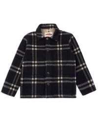 Burrows and Hare - Burrows And Hare Workwear Jacket Navy Check - Lyst