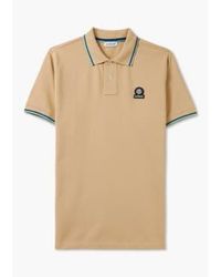 Sandbanks - S Badge Logo Tipped Sleeve Polo Shirt - Lyst