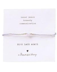 A Beautiful Story - Bl23327 Iris Card Lace Agate Bracelet Sc One Size - Lyst
