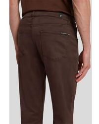 7 For All Mankind - Slimmy Tapered Luxe Performance plus Farbe in Chestnut Jsmxv600ch - Lyst