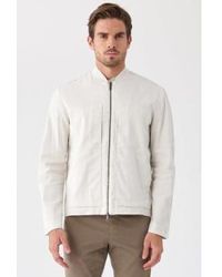 Transit - Zip-up Linen/cotton Jacket Ice Extra Large - Lyst