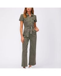 PAIGE - Anessa Puff Sleeve Jumpsuit - Lyst