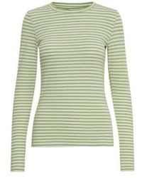 Ichi - Ihmira Long Sleeve T Shirt Tea Stripe - Lyst