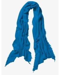 PUR SCHOEN - Hand Felted 100% Cashmere Soft Scarf Blue + Gift Blue - Lyst