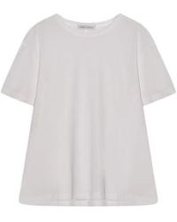 Cashmere Fashion - T-shirt coton biologique travail confiance palerme circulaire circulaire à manches courtes - Lyst