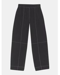Ganni - Elasticated Curve Trousers 32 - Lyst