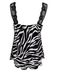 Black Colour - Bc Bea Lace Top Zebra S/m - Lyst