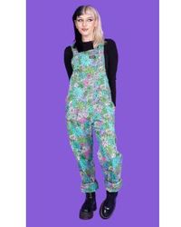 Run and Fly - Succulents Twill Dungarees - Lyst
