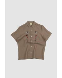 De Bonne Facture - Camp Collar Embroidered Shirt Soft M - Lyst