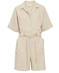 Ichi - Rivaly Shorts Jumpsuit-oxford Tan-20121212 34(uk6-8) - Lyst