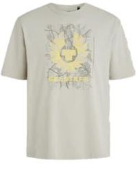 Belstaff - T-shirt map cloud grau - Lyst