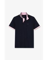 Eden Park - And Pink Contrast Polo Shirt - Lyst