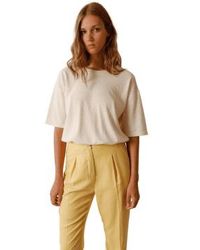 indi & cold - Indi And Cold Round Neck T Shirt In Crudo - Lyst
