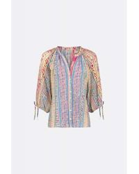 FABIENNE CHAPOT - Sunset und azure blue neo classic printed cooper womens bluse - Lyst