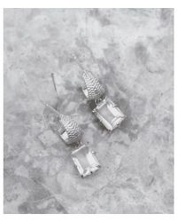 Zoe & Morgan - Boucles d'oreilles en quartz en rose en argent en argent - Lyst