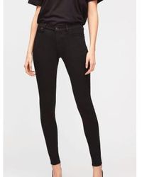 7 For All Mankind - Ilusión cintura alta luxe slim skinny jeans - Lyst