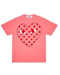 Comme des Garçons - Play Bright Spotted Heart T Shirt S - Lyst