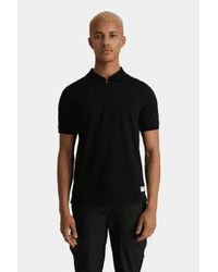 Android Homme - Polo zip brodé noir - Lyst