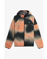 Fred Perry - Printed Shell Hooded Jacket Night - Lyst