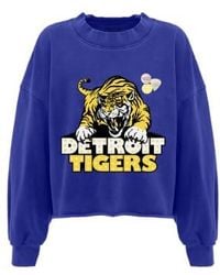 NEWTONE - Porter Tigers Flo Crop Sweatshirt - Lyst