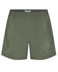 Samsøe & Samsøe - Polvoriento oliva saanakin pantalones cortos natación - Lyst