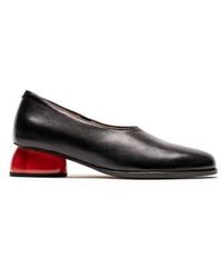 Tracey Neuls - Space Void Or Black Leather Slip On Shoes - Lyst