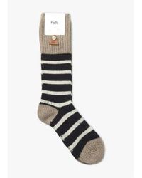 Folk - S Stripe Sock - Lyst
