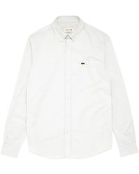 Lacoste Camisa informal manga larga CH0204 - Blanco