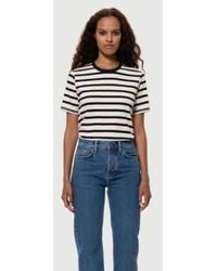 Nudie Jeans - Joni Breton Stripe T-shirt Xs - Lyst