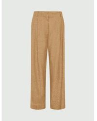Marella - Guida Sparke Lurex Linen Trousers Size 12 Col - Lyst