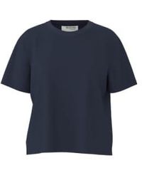 SELECTED - Slfessential Dark Sapphire Boxy T Shirt - Lyst