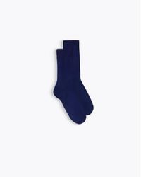 Homecore - Chaussettes Thin Cotton Navy 39/42 / Bleu - Lyst
