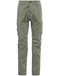 C.P. Company - Stretch Sateen Loose Cargo Pants Agave 44 - Lyst