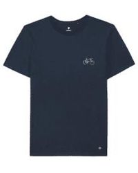 Faguo - Camiseta arcy cotton en bicicleta azul marino s - Lyst